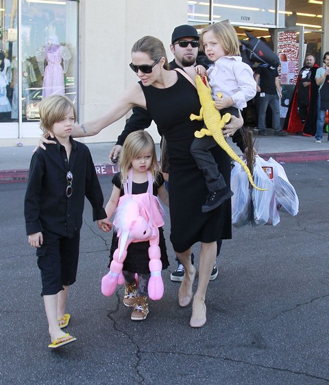 Angelina Jolie Is Normal - Grounded By Her Children's Poop