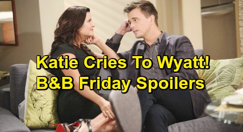 The Bold and the Beautiful Spoilers: Friday, February 15 - Katie Tells Wyatt Marriage Is Over - Bill Wants Katie Back