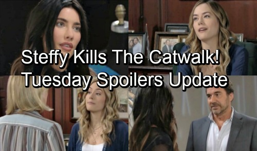 The Bold and the Beautiful Spoilers: Tuesday, September 11 - Hope Vents To Brooke About Rival - Steffy Heats Up The Catwalk