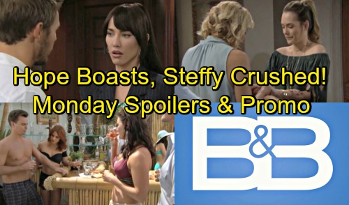The Bold and the Beautiful Spoilers: Monday, August 13 – Hope Spreads Engagement News, Steffy Suffers – Wyatt Grills Katie and Thorne