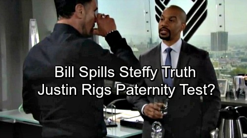 The Bold and the Beautiful Spoilers: Bill Confesses Steffy’s Pregnancy to Justin – Right-hand Man Tampers With Paternity Test