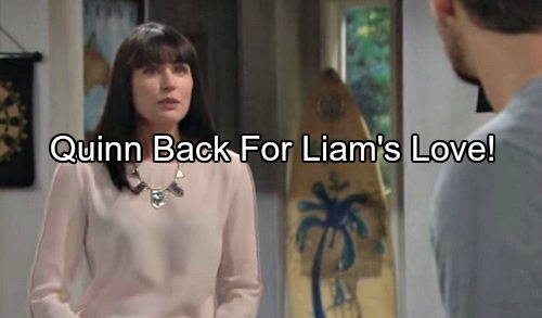 The Bold and the Beautiful (B&B) Spoilers: Quinn Can’t Stay Away from Liam, Desperate for Adam's Love