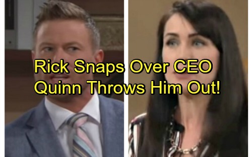 The Bold and the Beautiful Spoilers: Rick Explodes When Steffy Named CEO, Attacks Eric - Quinn Throws Ranting Rick Out