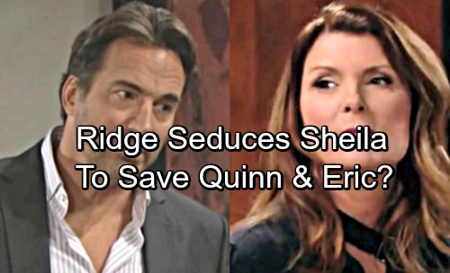 The Bold and the Beautiful Spoilers: Sneaky Ridge Charms Sheila, Seduction Plan 2.0 – Eric Forgives After Ridge Saves the Day?