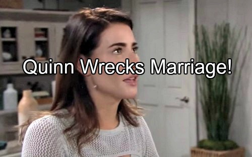 The Bold and the Beautiful (B&B) Spoilers: Steffy and Wyatt’s Marriage in Trouble Over Quinn - Breakup Looms