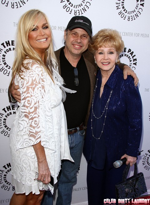 Debbie Reynolds with daughter Carrie Fisher and granddaughter Billie Lourd in Beverly Hills