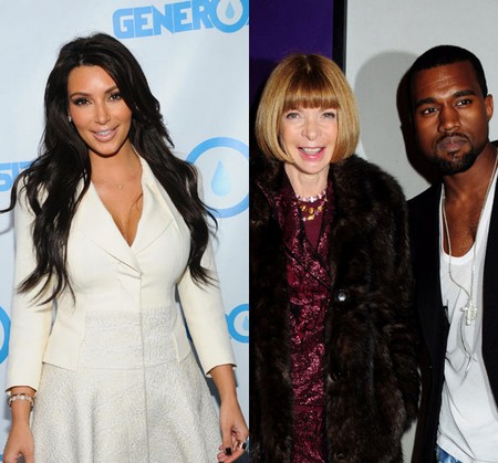 Vogue`s Anna Wintour Ignores Kim Kardashian But Welcomes Kanye West