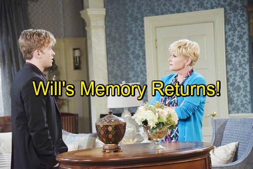 Days of Our Lives Spoilers: Will’s Memory Finally Returns – Adrienne’s Mission Brings His Past Rushing Back