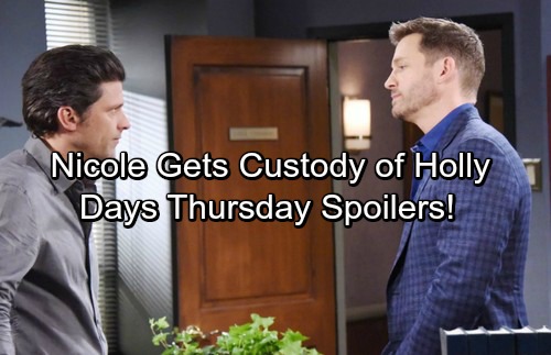 Days of Our Lives Spoilers: Brady’s Dirty Move Wins, Nicole Reunited with Holly – Kayla Needs Advice – Theo Leans on Claire