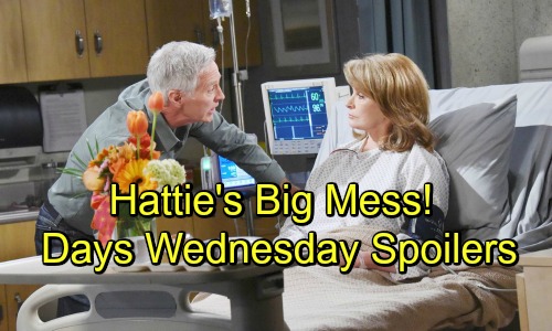 Days of Our Lives Spoilers: Wednesday, October 10 – Hattie Makes a Mess for John – Stefan and Eve Face Off – Hope Surprises Sami