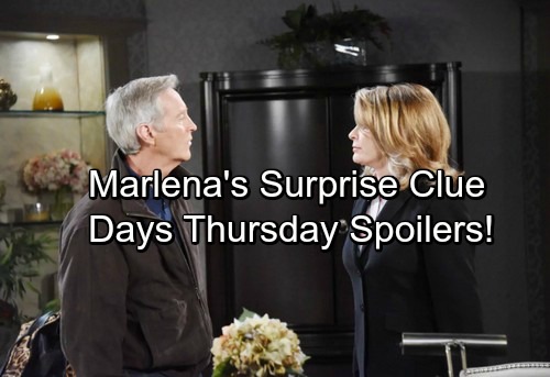Days of Our Lives Spoilers: Thursday, September 14 - Marlena's Surprise Clue – Sheila's Bad News for Adrienne