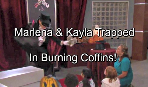 ‘Days of Our Lives’ Spoilers: Marlena and Kayla Trapped in Coffins, Orpheus Sets Them on Fire – John and Steve Desperate