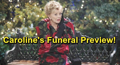 Days of Our Lives Spoilers: Caroline Brady’s Funeral Preview – Secrets, Surprises and Comebacks Add Drama to Heartfelt Tribute