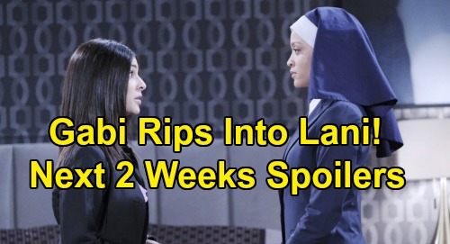 Days of Our Lives Spoilers Next 2 Weeks: Gabi Rips Into Lani - Nicole and Brady’s Love Charade – Stefan Plots With Kristen