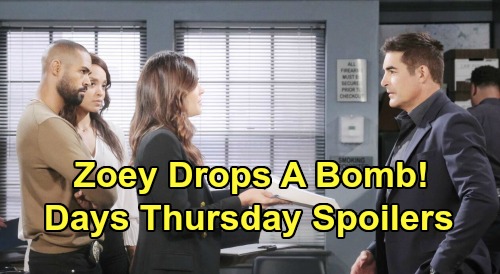 Days of Our Lives Spoilers: Thursday, April 16 – Zoey’s Big News for Rafe, Evan’s Sister Shocker – Ciara Surprise Thrills Ben