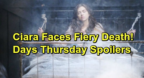 Days of Our Lives Spoilers: Thursday, February 14 – Valentine’s Day Secrets – Ciara Faces Fiery Death, Ben and Chad Team Up