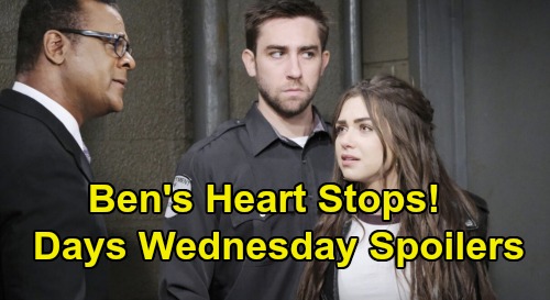 Days of Our Lives Spoilers: Wednesday, March 4 – Ben’s Heart Stops – Nicole Suspects Xander’s Secret - Where's Baby David?