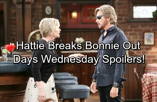 Days of Our Lives Spoilers: Wednesday, August 9 - Hattie Helps Bonnie Escape – Justin Confesses to Sonny - Steve and Kayla Fight