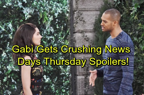 Days of Our Lives Spoilers: Gabi Gets Upsetting News – Chloe’s Warning Comes Too Late – Rafe and Hope’s Tricky Rivalry