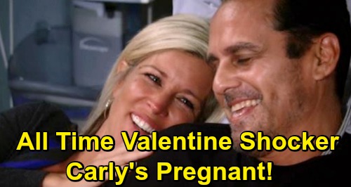 General Hospital Spoilers: Valentine's Day BIG Surprise - Carly Pregnant, Makes Baby Plans with Sonny?