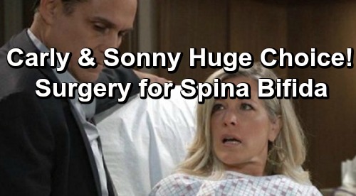 General Hospital Spoilers: Carly and Sonny Opt For Risky In-Utero Spina Bifida Surgery - Give Child Best Chance of Healthy Life?