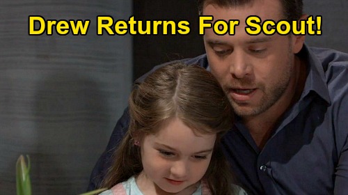 general hospital spoilers scout cain Ella-Ramacieri-drew cain billy miller GH
