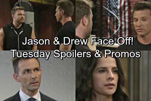 General Hospital Spoilers: Tuesday, May 8 – Jason and Drew Face Off – Nina Confesses to Sam – Peter Threatens Anna