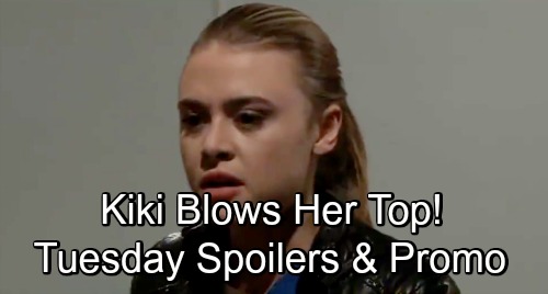 General Hospital Spoilers: Tuesday, November 20 – Kiki Blows Her Top – Carly Suspicious of Ava – Bachelor and Bachelorette Party Chaos