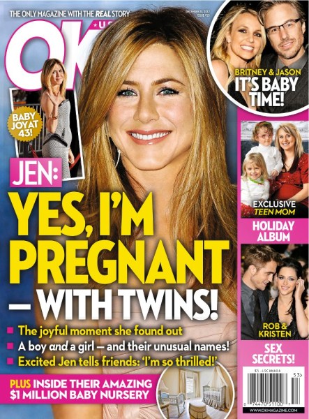 Report: Jennifer Aniston Is Pregnant With Twins