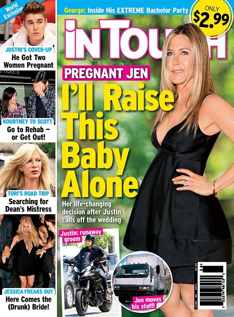 Jennifer Aniston Pregnant and Raising Baby Alone - Doesn't Want Justin Theroux Involved?