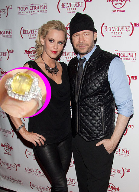 Jenny McCarthy And Donnie Wahlberg Engaged: See Her Giant, Sparkly Yellow Sapphire Ring Here! (PHOTO)