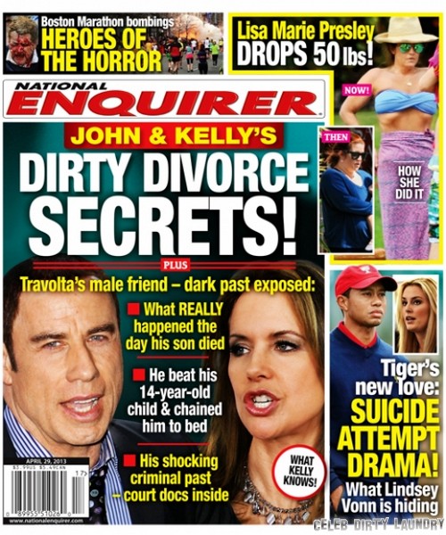 John Travolta & Kelly Preston's Dirty Divorce Secrets (Photo)