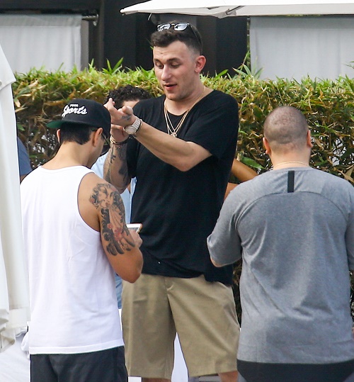 Johnny Manziel Chugs Alcohol At 8 am On Yacht In Miami