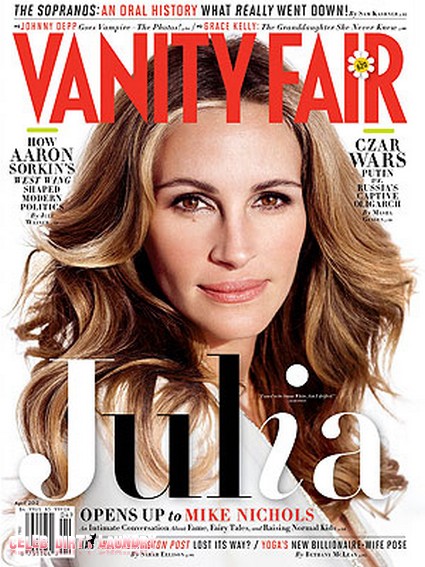 Julia Roberts Graces The Cover Of Vanity Fair