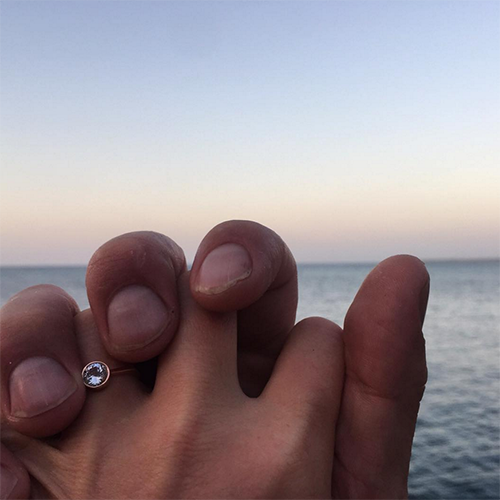 Julia Stiles Engaged to New Boyfriend, Preston J. Cook - Unique Engagement Ring