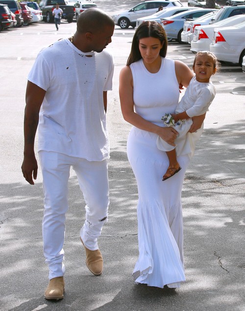 Kim Kardashian Divorce: Kimye Easter Church Family Outing With Kanye West and North West - NEW PHOTOS