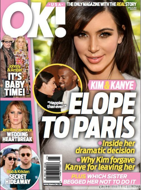 Kim Kardashian & Kanye West To Elope In Paris? (Photo)
