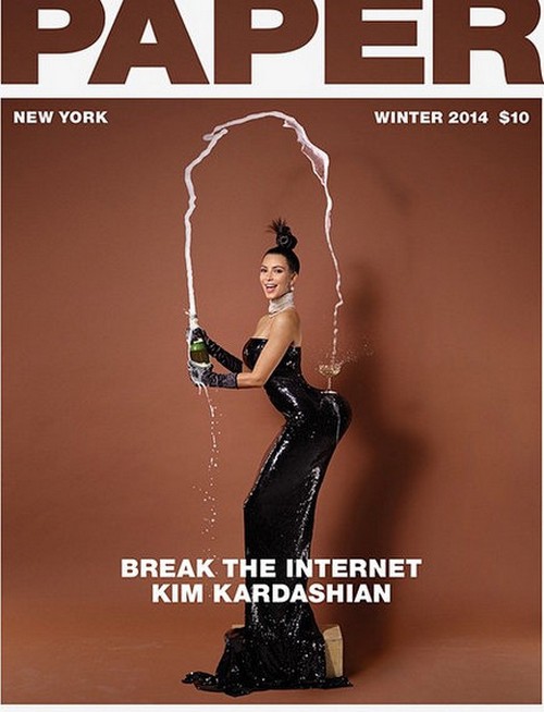Kim Kardashian Nude Paper Magazine Pictures Double as Kardashian Family Christmas Card (PHOTOS)
