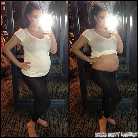 Kim Kardashian NUDE Photo of Naked Baby Bump - She's ...