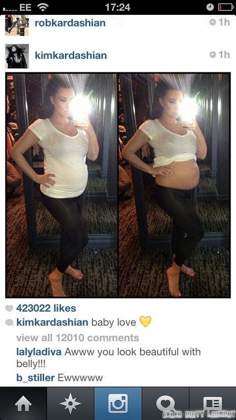 Kim Kardashian Pregnant Naked - Kim Kardashian NUDE Photo of Naked Baby Bump - She's Pregnant For Real  (Photos) | Celeb Dirty Laundry