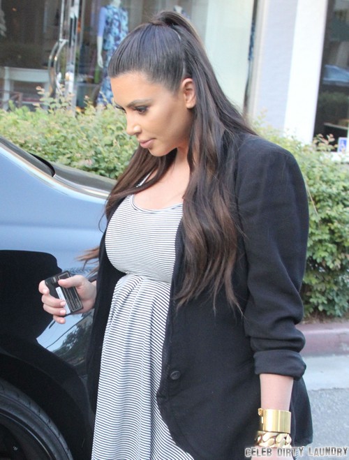 Kim Kardashian's Too Fat To Leave Home – Ashamed of Baby Weight (PHOTO)