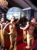 Lady GaGa Arrives At the 2011 Grammy's Incubating In An Egg
