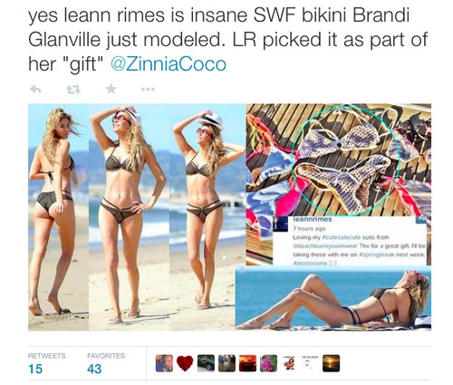 LeAnne Rimes SWF's Brandi Glanville Bikini Again - Stalking and Imitating Stepsons' Mother?