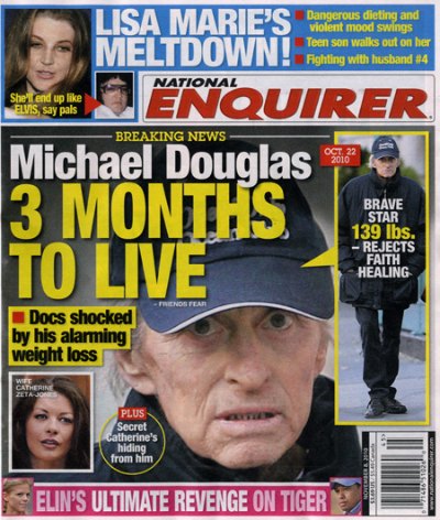 Michael Douglas Has Three Months To Live?