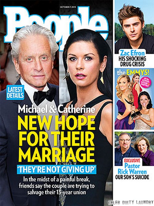 Catherine Zeta-Jones And Michael Douglas Reconcile - Back Together To Save Marriage and Family (PHOTO)