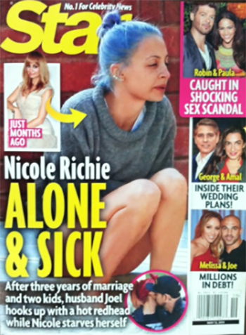 Nicole Richie Is Alone And Anorexic While Husband Joel Madden Hooks Up With Bonnie McKee! (PHOTO)