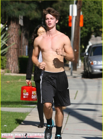Patrick Schwarzenegger Looking Mighty Good While Jogging In L.A.