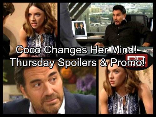 The Bold and the Beautiful Spoilers: Coco Refuses To Send Sally To Jail – Bill Ponders Mystery, Plots Ridge’s Ruin