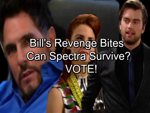 The Bold and the Beautiful Spoilers: Bill Plots Revenge, Spectra Is Going Down – Thomas and Sally Fight for Their Dreams