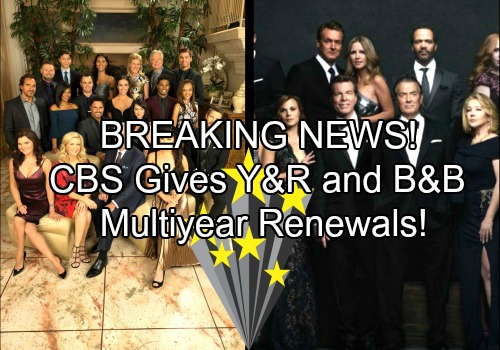The Young and the Restless - The Bold and the Beautiful Spoilers: CBS Renews Y&R for 3 Years - B&B for 2017-18!